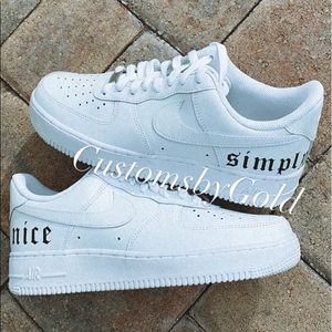 Custom Nike Air Force 1 “simply nice”